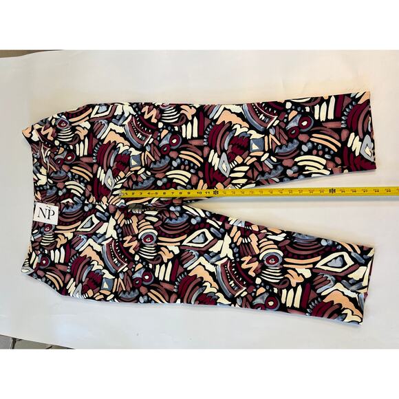 NWT Nina Parker Womens Plus 2X Tribal Printed Tailored Straigh Leg Pants Artsy - Picture 8 of 16
